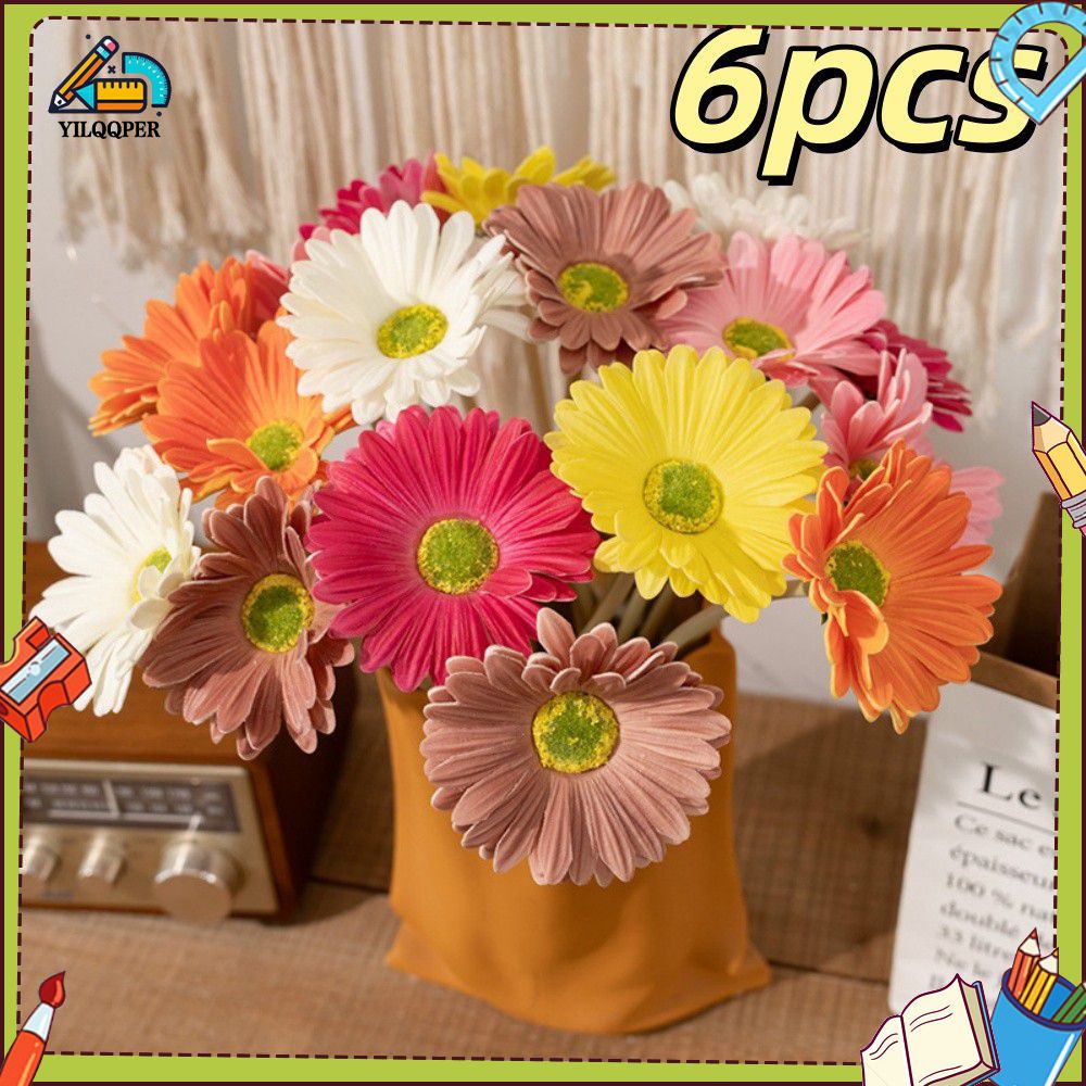 YILQQPER Sunflower, hibiscus, simulated flower, home decoration, hotel props, wedding fake flowers, holiday gifts, decorative flowers ราคา 112 บาท*ส่งฟรี