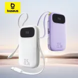 Baseus Qpow3 Power Bank PD Phone Fast Charging Built in Dual-Cable Digital Display (Upgraded)
