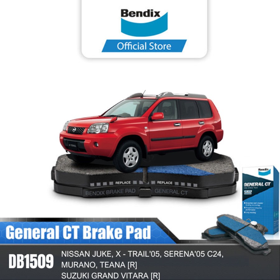 Bendix Kampas Rem Belakang Mobil Nissan X Trail 2005 DB1509GCT Harga  370,000 Ringgit*Penghantaran Percuma