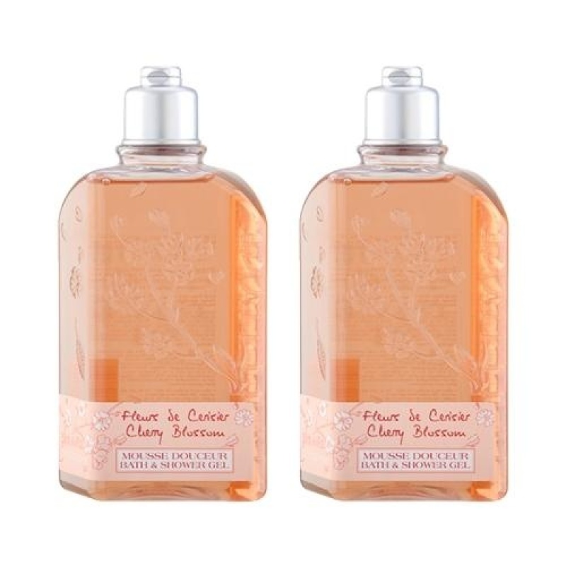 Buy 2 pcs LOccitane Cherry Blossom Bath & Shower Gel 8.4oz, 250ml - intl Singapore