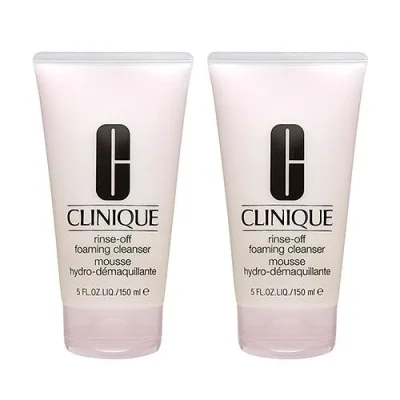 2 x Clinique Rinse-Off Foaming Cleanser 5oz, 150ml - intl