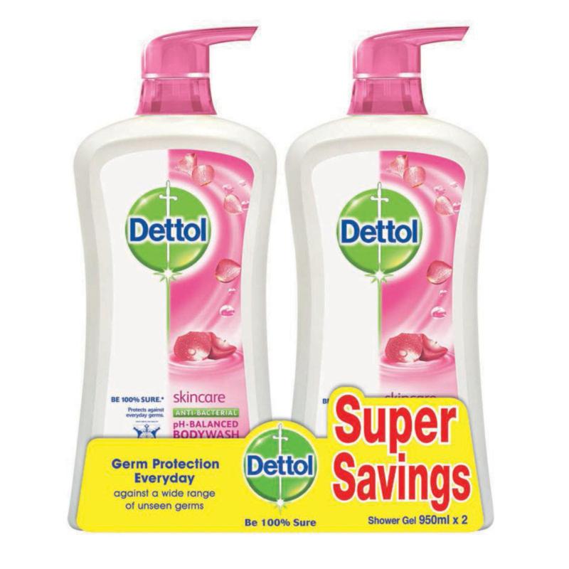 Buy Dettol Skincare Anti-Bacterial Body Wash Twin Pack (2 X 950ml) Singapore