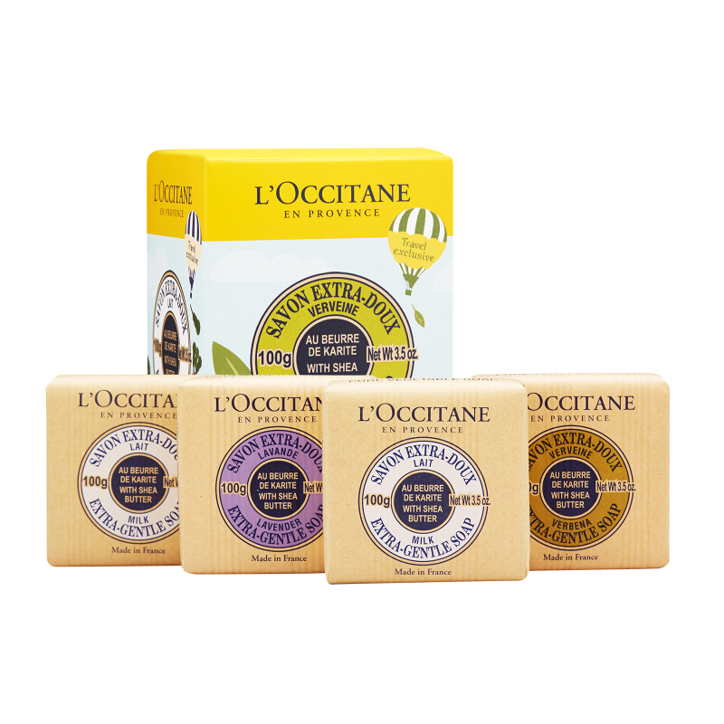 Buy LOccitane Shea Butter Extra-Gentle Soap Quartet 1set, 4pcs (EXPORT) Singapore