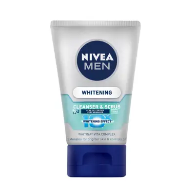 NIVEA Whitening Acne Oil Control + Pore Minimiser Cleanser & Scrub 100g