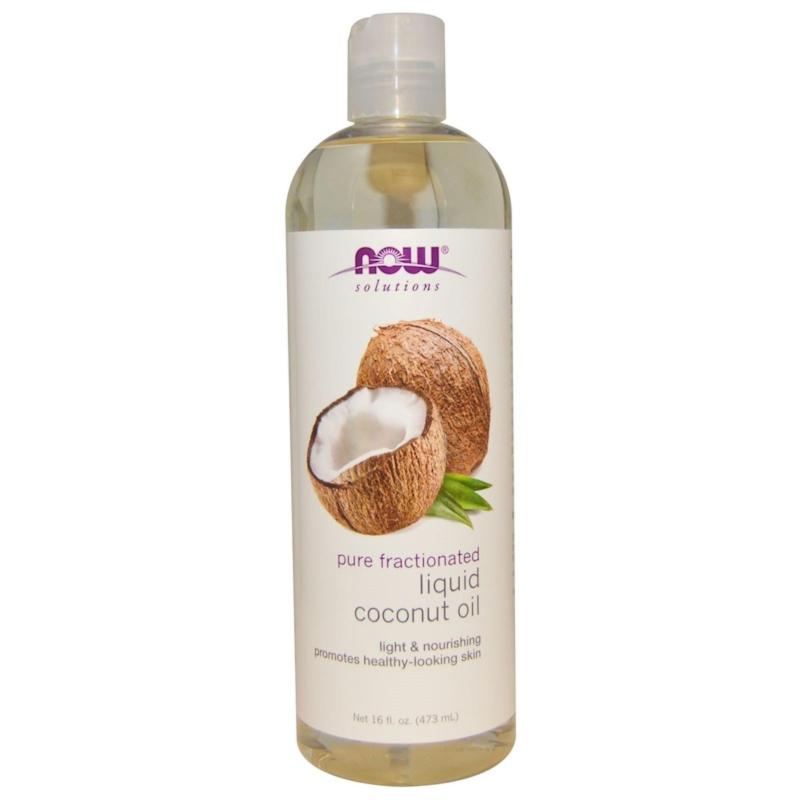 Buy Now Foods, Solutions, Liquid Coconut Oil, Pure Fractionated, 16 fl oz (473 ml) Singapore