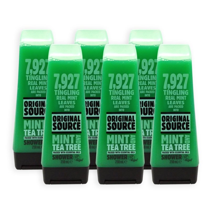 Buy (Pack of 6) ORIGINAL SOURCE Mint And Tea Tree Shower Gel with Essential Oils 250ml - 6474 Singapore