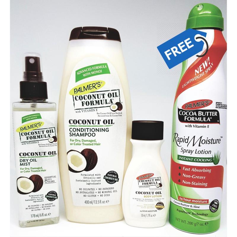 Buy Palmer’s Coconut Hair & Body Deluxe Bundle Pack (FREE Cocoa Butter Aloe Spray) Singapore