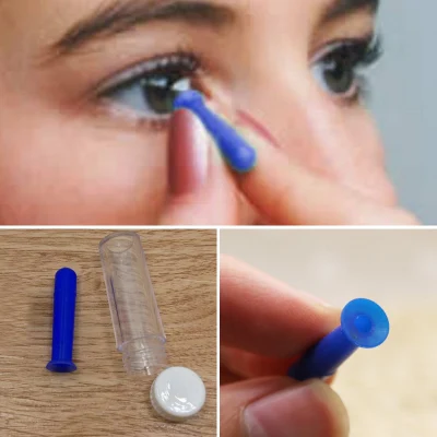Portable 1X Contact Lens Inserter Remover Halloween Lenses Stick Tool