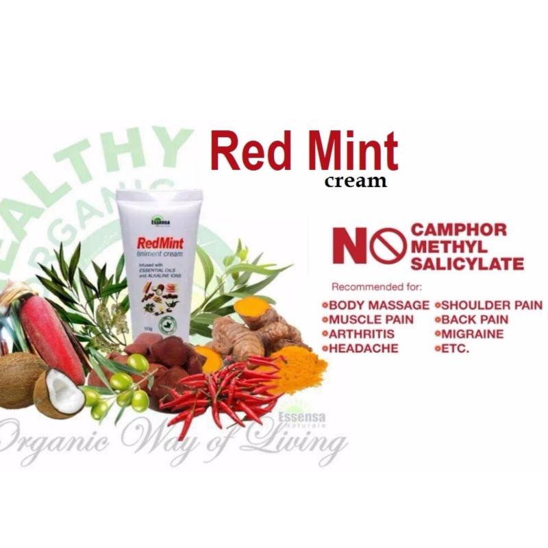 Buy RED MINT CREAM BODY PAIN RELIEVER ARTHRITIS BODY MASSAGE CREAM ESSENSA NATURALE Singapore