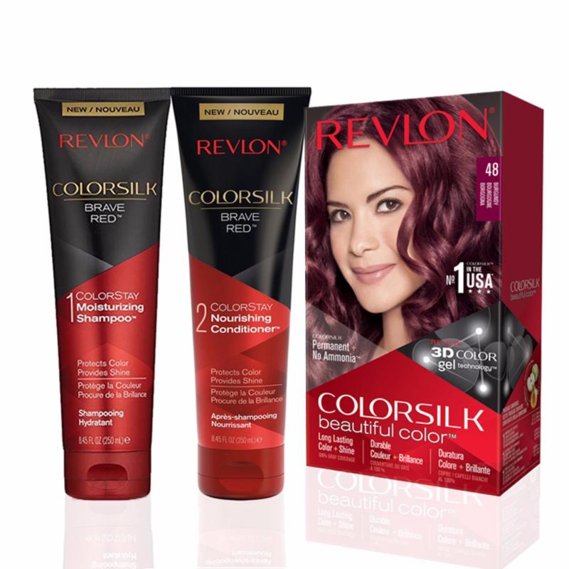 Buy Revlon® Colorsilk Beautiful Color™ + Colorsilk Shampoo™ & Conditioner™ Set For Red Hair Singapore