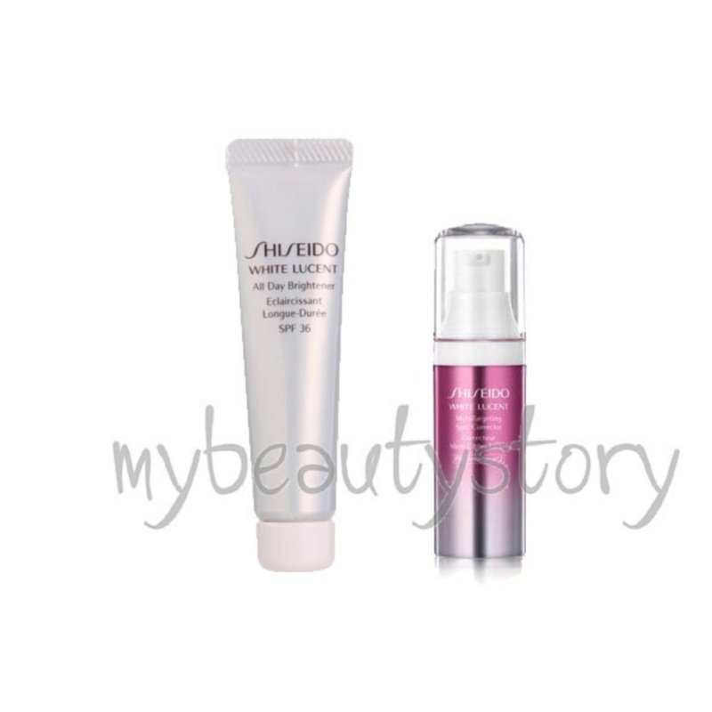 Buy Shiseido White Lucent All Day Brightener (Sunblock) SPF 36 10ml + Micro Targeting Spot Corrector 9ml Singapore