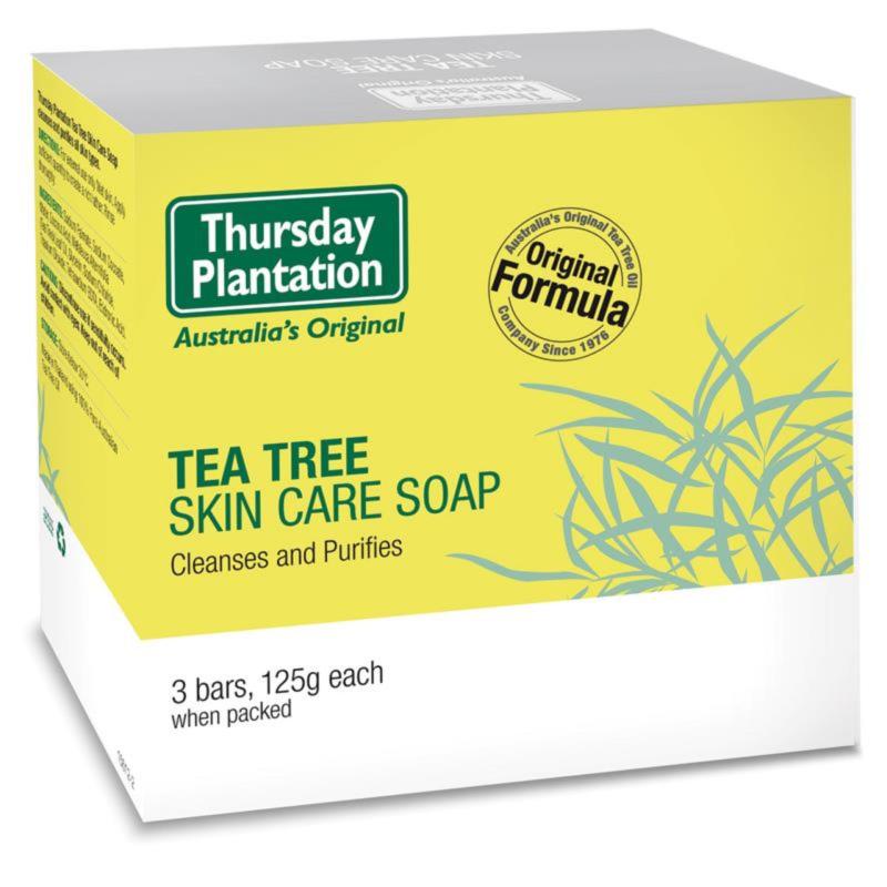 Buy Thursday Plantation Tea Tree Skin Care Soap 125g x 3 Bars Jun 2020 Singapore