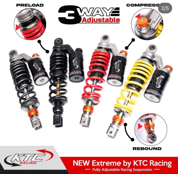 PROMO- SOK SHOCK SHOCKBREAKER KTC EXTREME VARIO 160 340 MM-Kumma.id Harga 1,390,000 rupiah*Gratis Ongkir