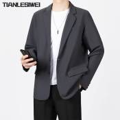 TIANLESIWEI Men's Formal Suit Jacket - Stylish & Professional