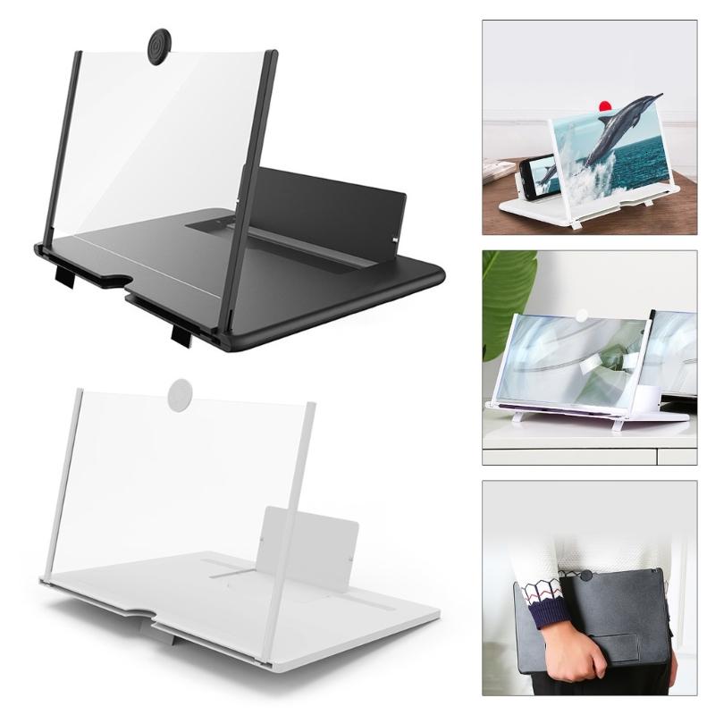 16in điện thoại kính lúp phóng to màn hình máy chiếu hỗ trợ tất cả các điện thoại thông minh cho giá đỡ điện thoại phim với màn hình khuếch đại