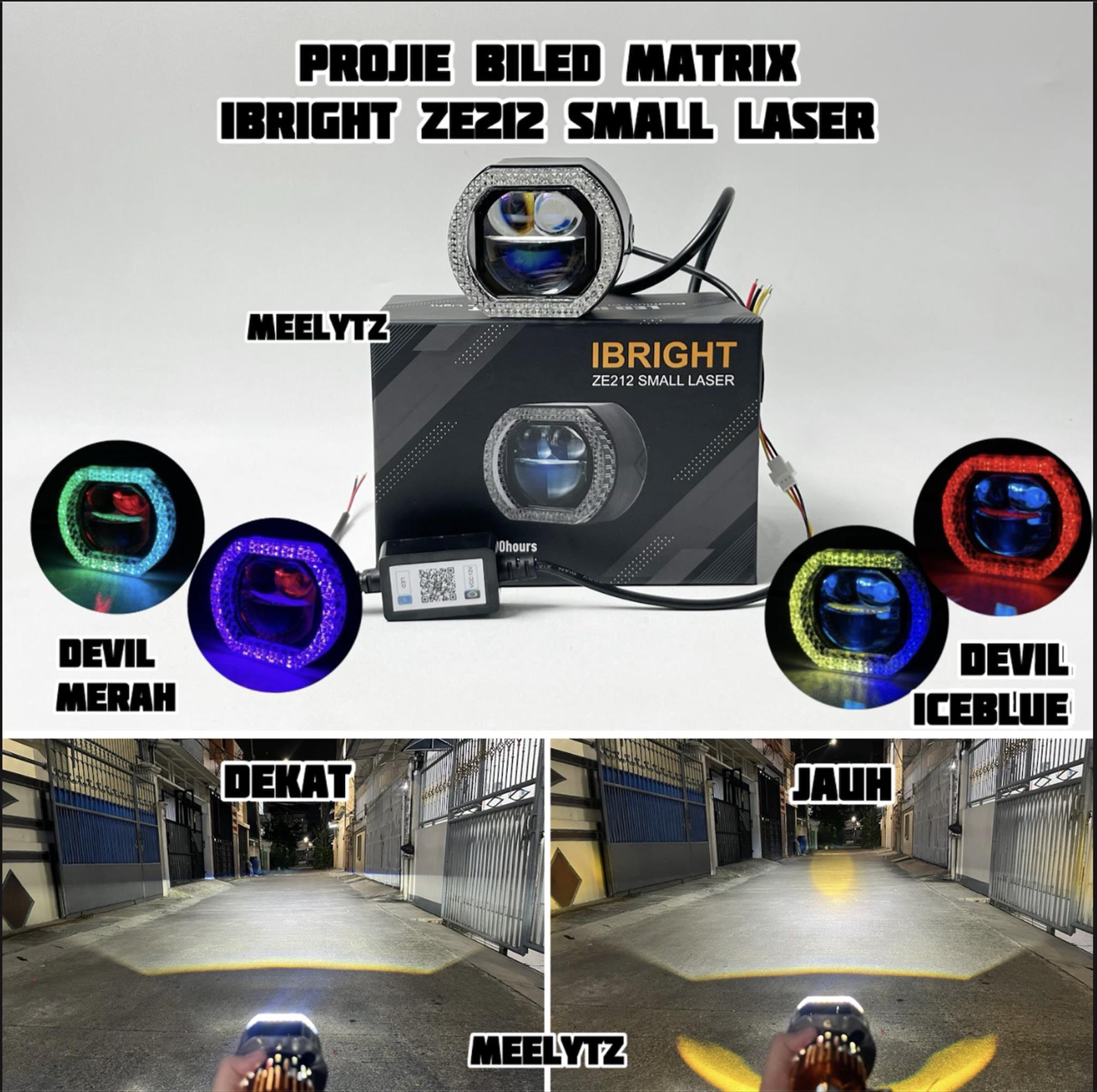 Ibright Ze 212 Laser App - Projie Biled Matrix 2.5Inch 3Inch 4.5Inch Harga 275,000 rupiah*Gratis Ongkir