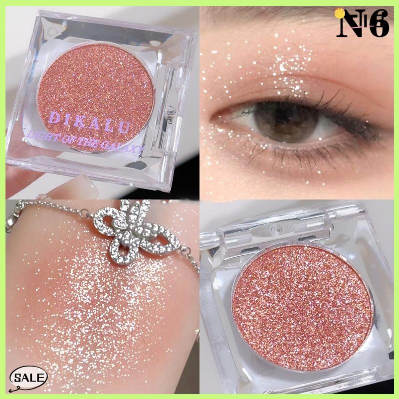 Follow Get New【TIS】 Dikalu Galaxy Eyeshadow Palette nghiền nát kim cương lấp lánh cường độ cao ánh sáng lung linh Pearlescent trang điểm lâu dài sắc tố - 5
