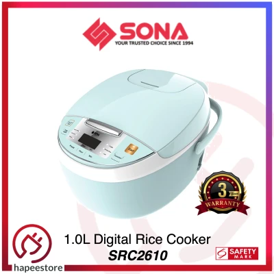 SONA 1L Digital Rice Cooker SRC2610 SRC 2610 (3 Year Warranty)