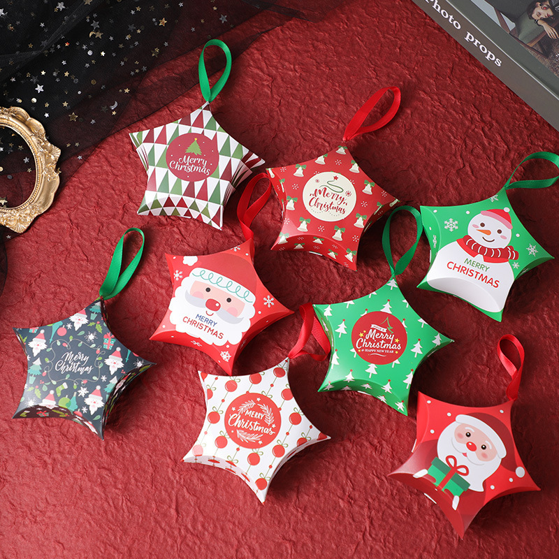 Christmas Eve Box Candy Packaging Box Gift Box Star Box Christmas Gift Box Customizable Christmas Gift Box