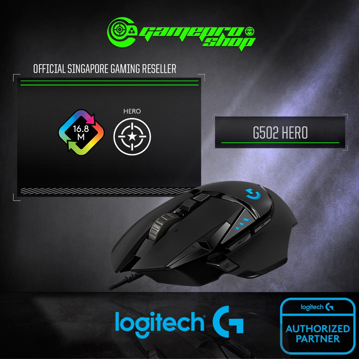 LOGITECH G502 HERO HIGH PERFORMANCE GAMING MOUSE *NDP PROMO*