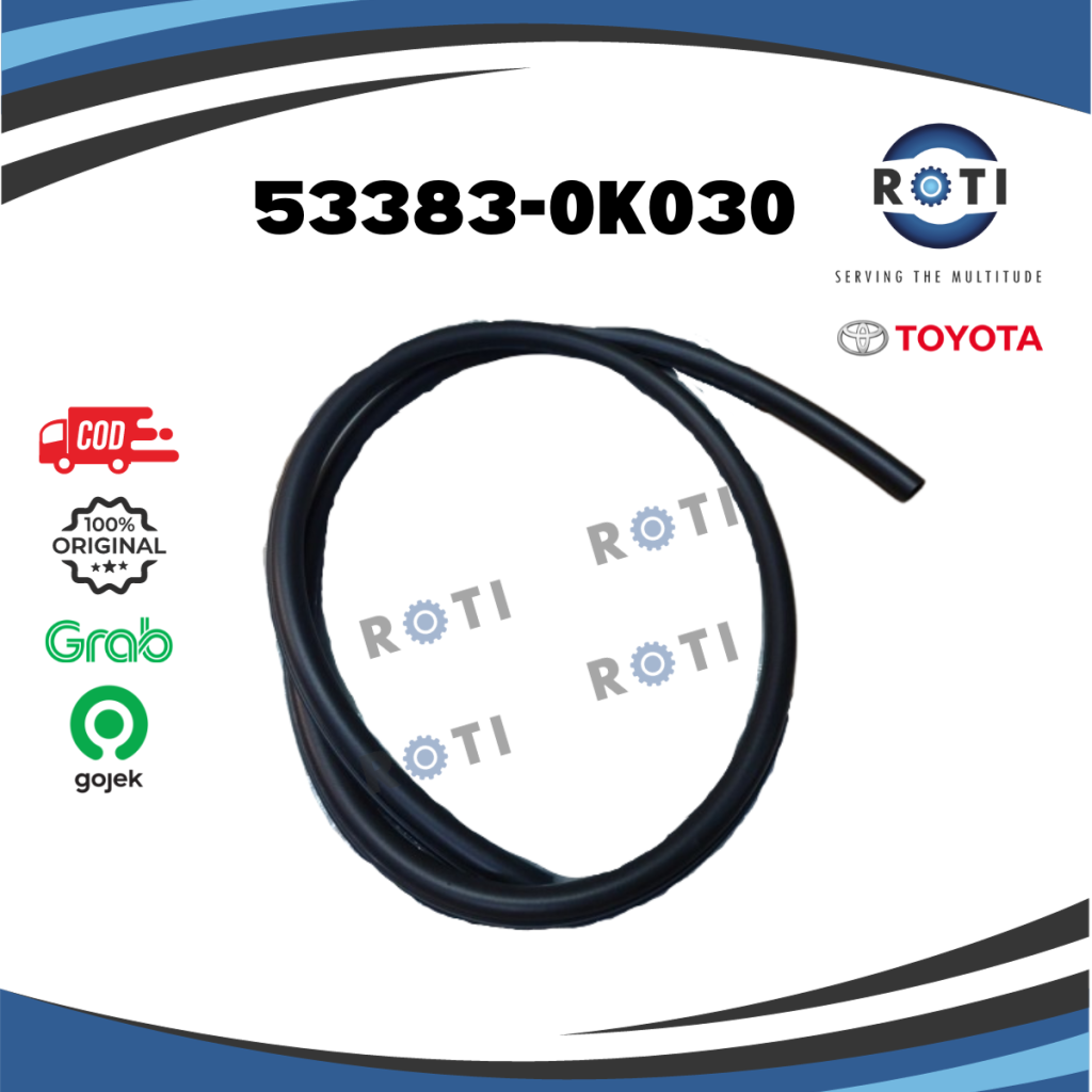 KARET KAP MESIN KIJANG INNOVA TGN40 TOYOTA 53383-0K030 Harga 33,390 rupiah*Gratis Ongkir