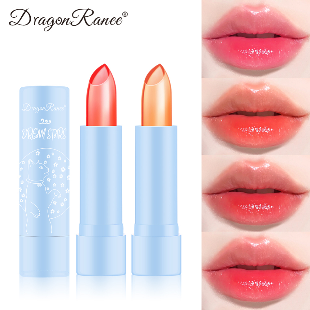 1PC Son đổi màu 4 Màu Sắc trang điểm môi Aloe thạch môi Balm Vẻ Đẹp Mỹ Phẩm chăm sóc môi Balm