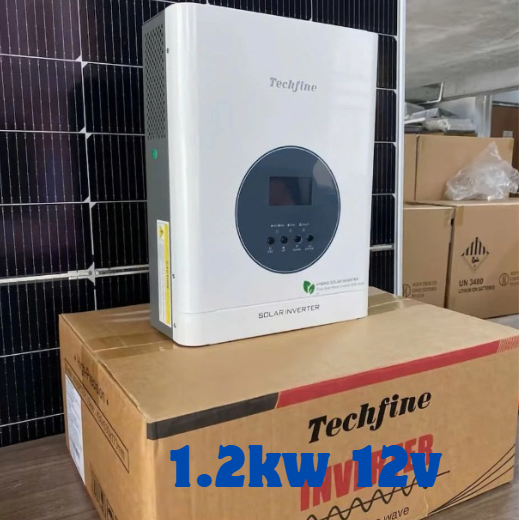 BIẾN TẦN NĂNG LƯỢNG MẶT TRỜI TECHFINE 12V 1200W /1500VA .MẪU MỚI 12V 1.2KW