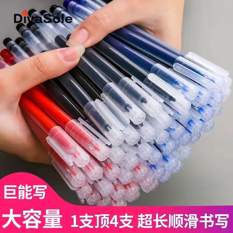 Divasole dung tích lớn khổng lồ bằng văn bản Bút ngòi nước đỏ 0.5mm đầy đủ ống kim học sinh sáng tạo kiểm tra Bút máy