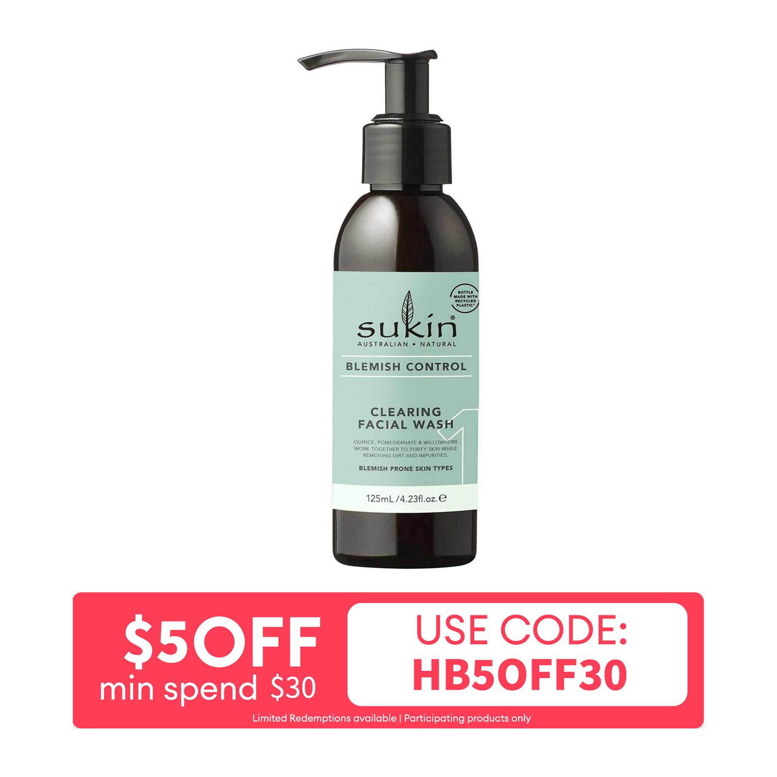 Sukin Blemish Control Clearing Facial Wash - 125ML