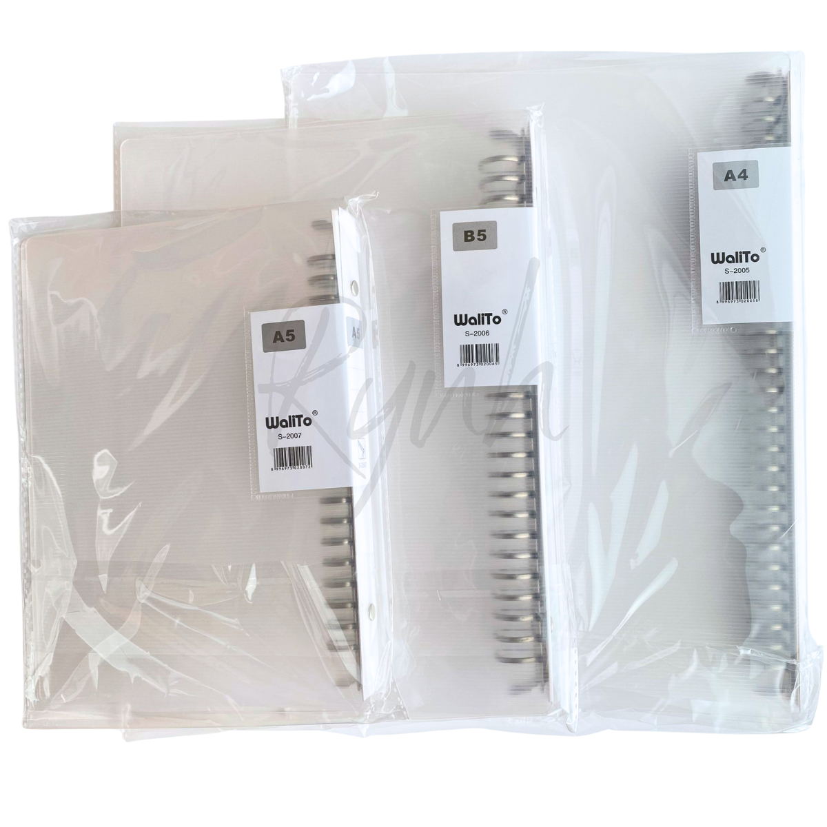 Binder Note Transparan - Buku Binder A5 / B5 / A4 Walito