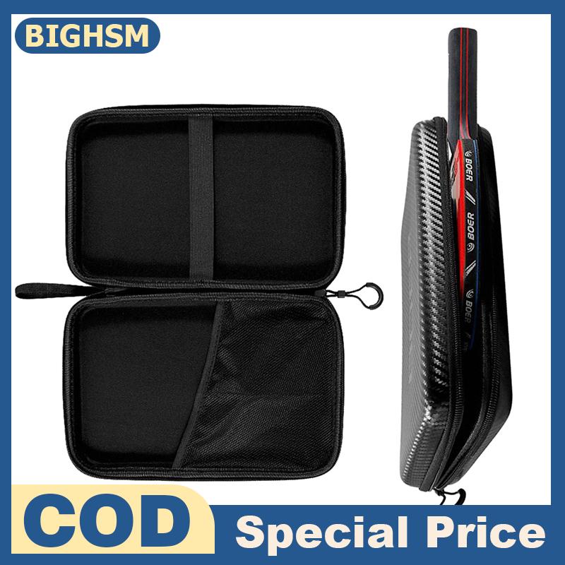 BIGHSM 1PC bóng bàn BAT Bìa mái chèo Eva Túi ping pong trường hợp zip túi gói 290x195x50mm vợt túi chống thấm nước bao gồm