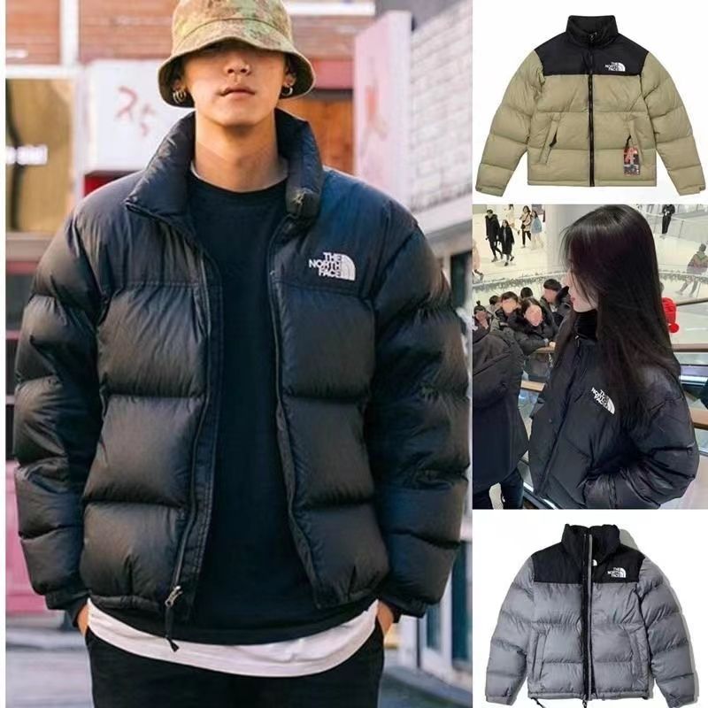 Chính hãng North Face beijia phiên bản Mỹ 1996 Áo khoác lông vũ Áo khoác độn bông dày mùa đông những người yêu thích đứng cổ áo lạnh ấm bánh mì quần áo cho nam giới và phụ nữ với cùng một phong cách 2025
