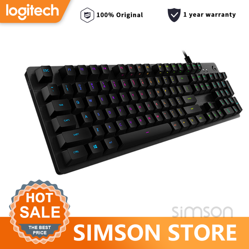 Logitech Gaming keyboard G512 LIGHTSYNC RGB mechanical keyboard carbon full function keys for pc gaming keyboard Singapore