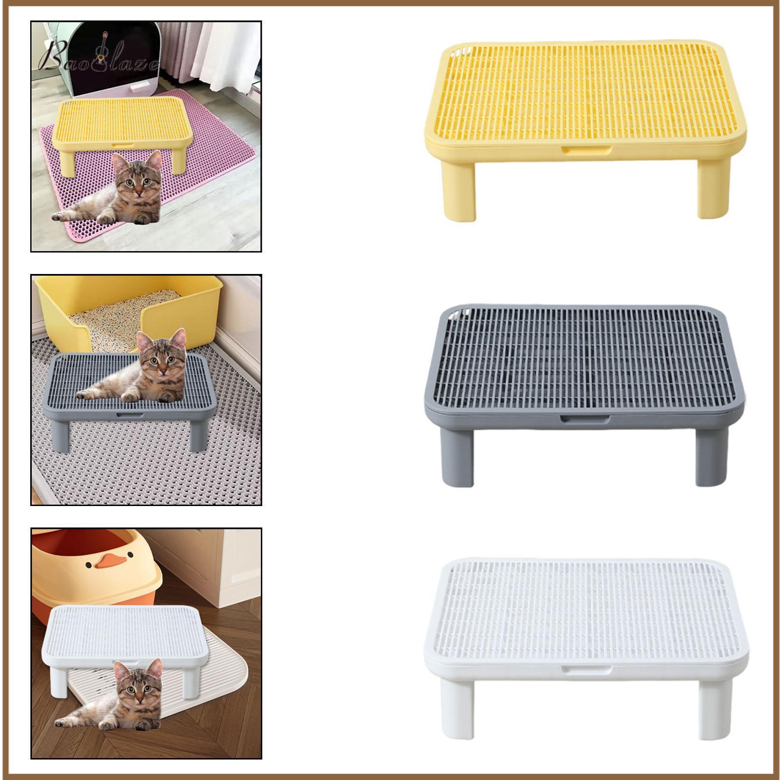 Cat Litter Box Step Easy to Clean Portable Pet Supplies Reduces Tracking Durability Practical Kitten Litter Box Footboard ราคา 2,023 บาท*ส่งฟรี