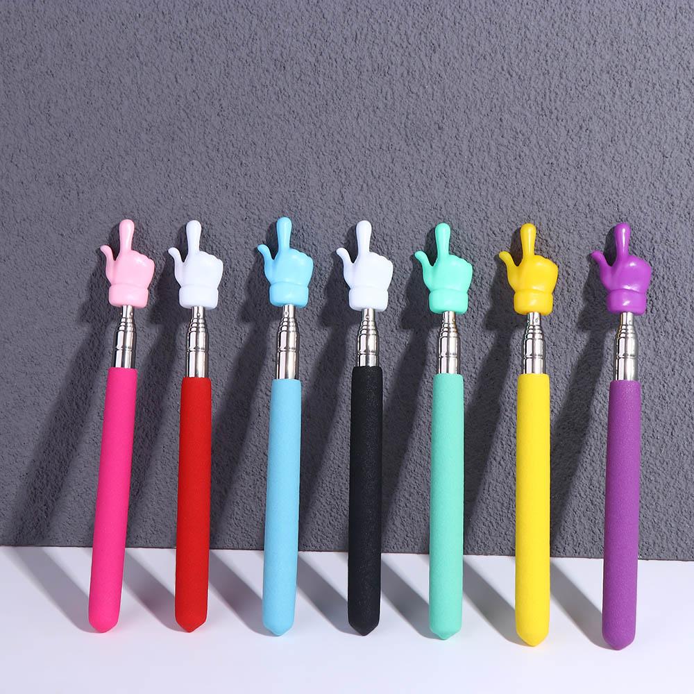BINGHEI Retractable High Quality School White Board Meeting Reading Sticks Blackboard Teaching Aids Finger Reading Guide Preschool Teaching Tools Teacher's Special Pointer Teaching Stick