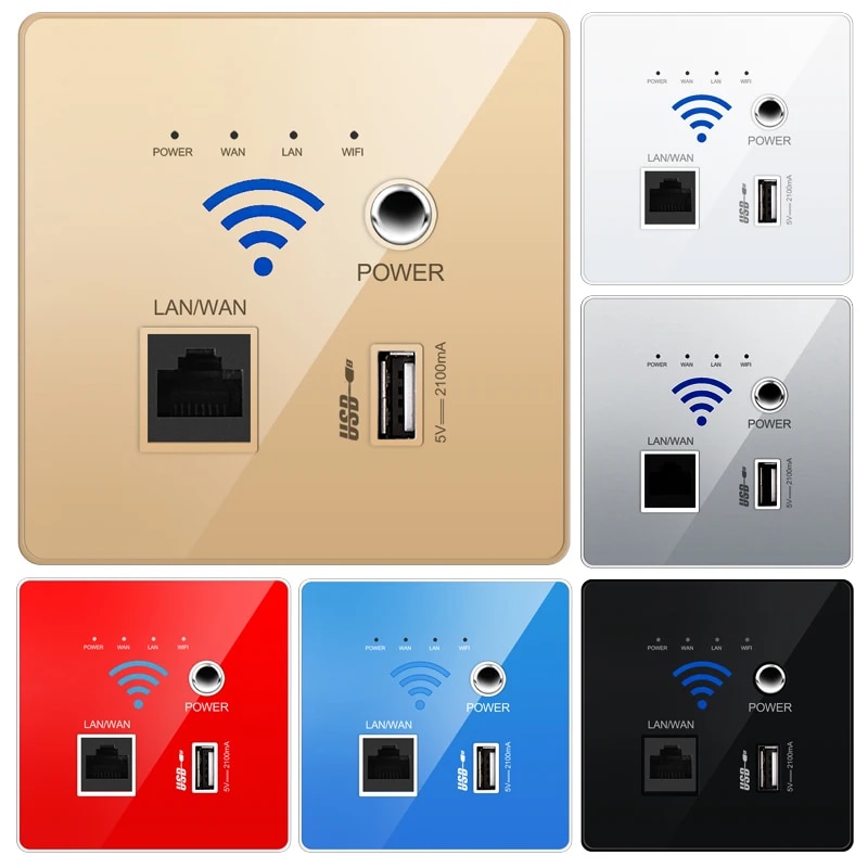 【Customer favorite】 Usb Socket Wall Embedded Wireless Ap Router Phone Wall Charger Wifi Usb Charging Socket Panel Wifi Socket Free Shipping