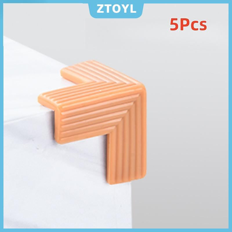 ZTOYL ตัวป้องกันขอบด้านความปลอดภัยของโต๊ะเด็ก5ชิ้นตัวป้องกันมุมแบบนุ่ม3D สำหรับการรักษาความปลอดภัยในบ้าน