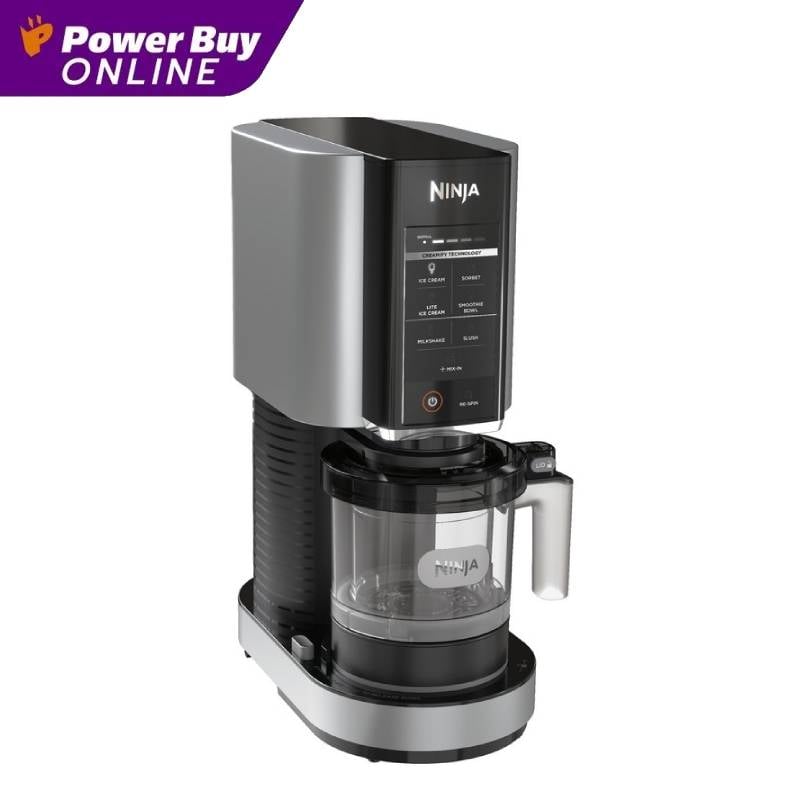 Ninja CREAMi เครื่องทำไอศกรีม (สี Cloud Silver) รุ่น NC300TH ราคา 9,429 บาท*ส่งฟรี