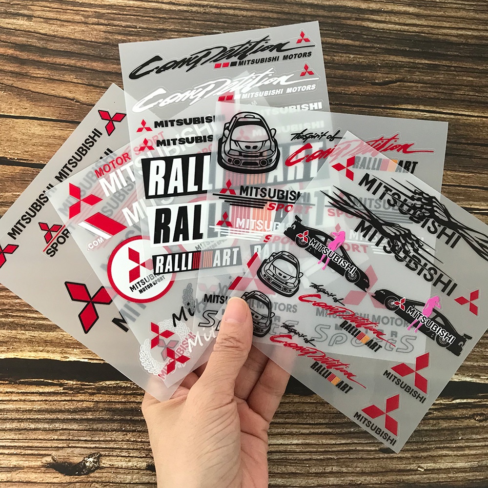 Mitsubishi Logo Reflective 3D Vinyl Sticker, Protective Tape, Car Decoration, Cutting, Electric Vehicles, Cars, Windows, Revo Xforce Colt Attrage ราคา 91 บาท*ส่งฟรี