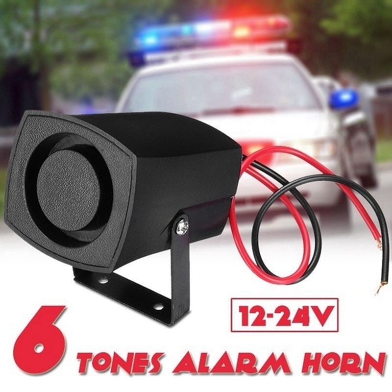 (S X P E) 10X 12-24V 6Tones Car Police Fire Alarm Horn System Siren Speaker Warning Loud Sound Alarm