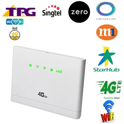 Unlocked 300Mbps Wifi Routers 4G LTE CPE Mobile Router with LAN Port Support SIM card Portable Wireless Router WiFi Router