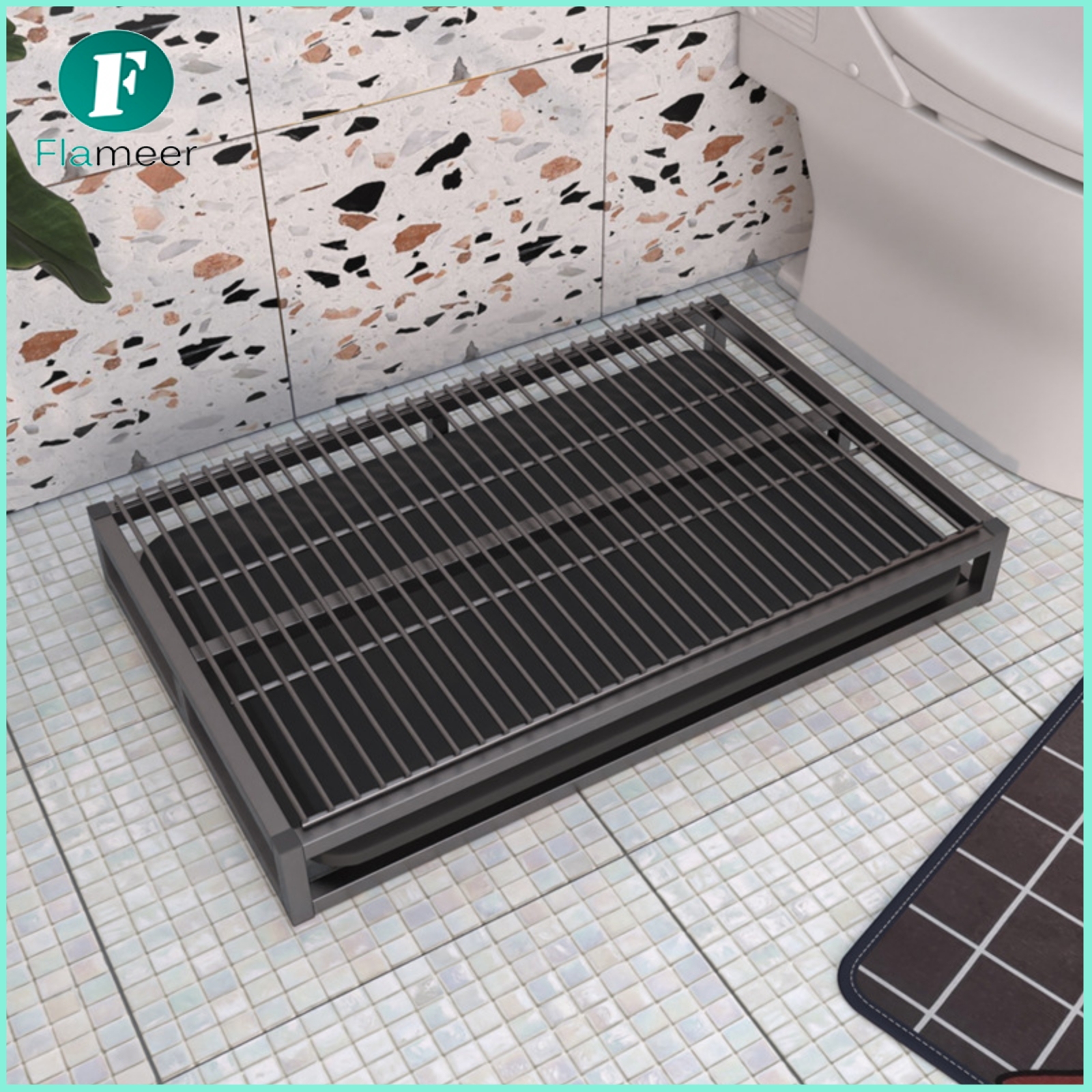 Flameer Drainage Design Slatted Dog Potty Raised Base Puppy Potty Tray Easy to Clean Pet Bathroom ราคา 1,463 บาท*ส่งฟรี