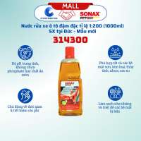 Nước rửa xe ô tô đậm đặc Sonax Gloss Shampoo 314300 - Dung tích 1L Hàng chính hãng