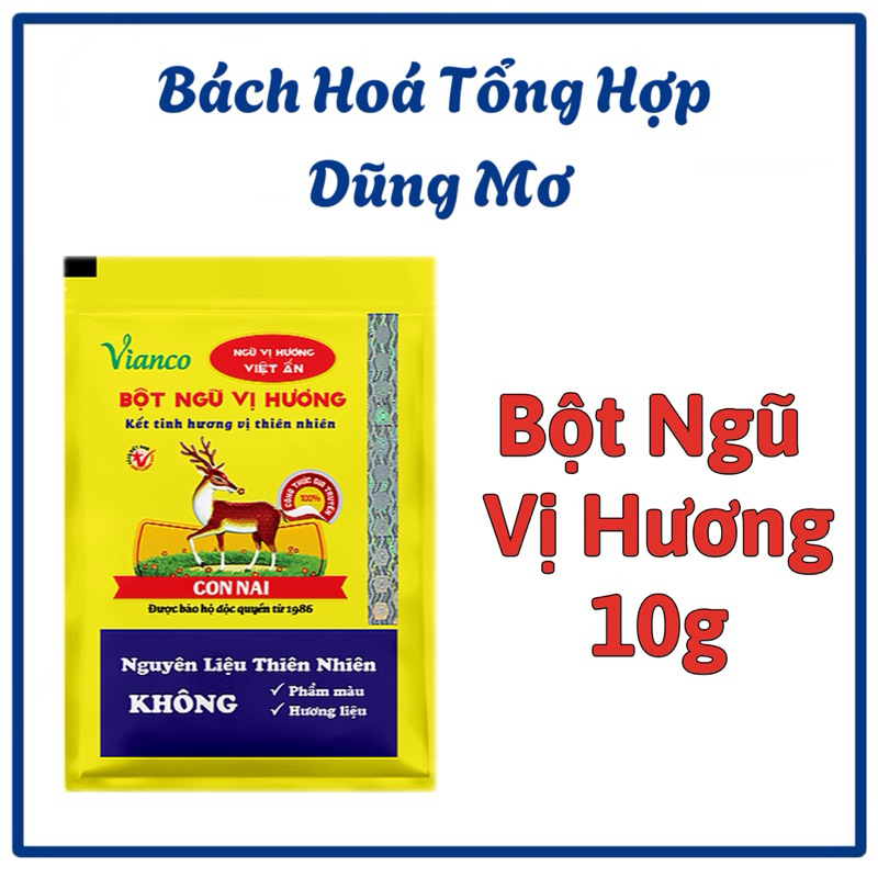 Bột ngũ vị hương con nai Vianco Việt Ấn gói 10g | Bách Hoá Tổng Hợp Dũng Mơ