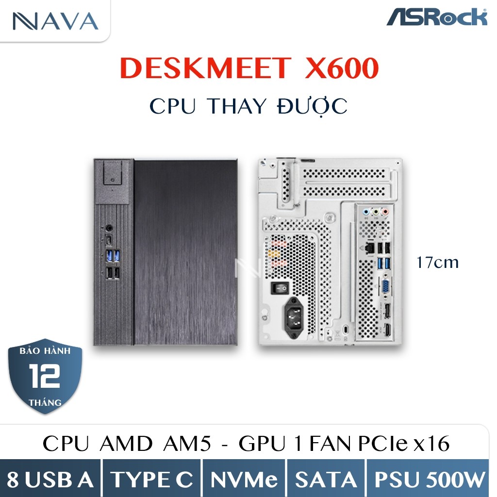 ASRock DeskMini X600 & DeskMeet X600 hỗ trợ Ryzen DDR5 NVMe WiFi nhỏ gọn mạnh mẽ