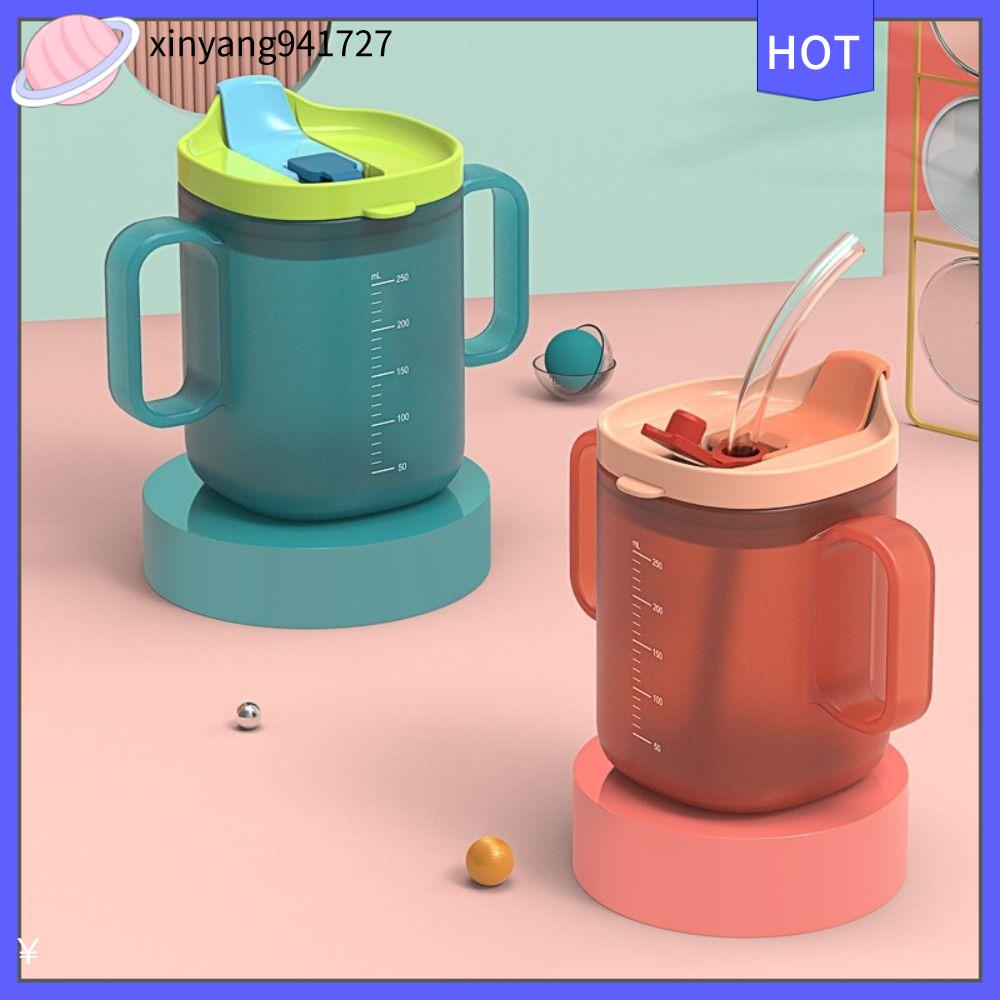 XINYANG941727 250ml Double Handle Baby Feeding Cup with Scale Leakproof 3
