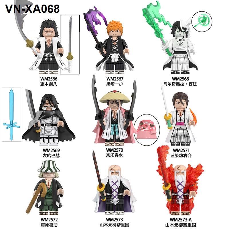 Tương thích với Bleach Millennium Blood War Chapter Kurosaki Ichigo Yuhabach lắp ráp khối xây dựng đồ chơi minifigure WM6164