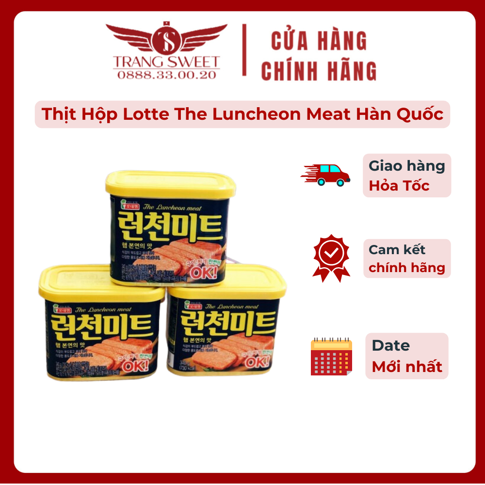 Thịt Hộp Spam Lotte The Luncheon Meat Hàn Quốc 340g