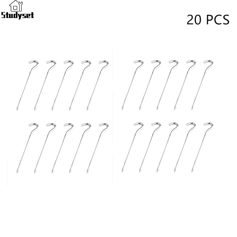 Studyset IN stock 20pcs Tent Stakes Aluminum Alloy Hexagon Rod Garden Tent Pegs Outdoor Camping Tent Accessories (6mmX18cm) ราคา 147 บาท*ส่งฟรี