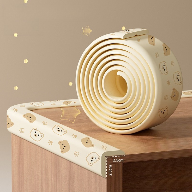 Vixplorn Desk Edge Guard Soft Foam L Shape Corner Protector Anti Collision Self Adhesive Rumah Tangga Childproof Safety
